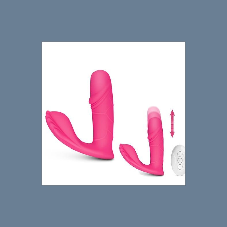 Dildo Vibrator med Frem og Tilbage funktion 