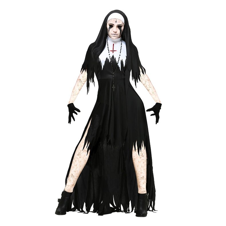 Frygtelig Nonne Halloween Kostume 
