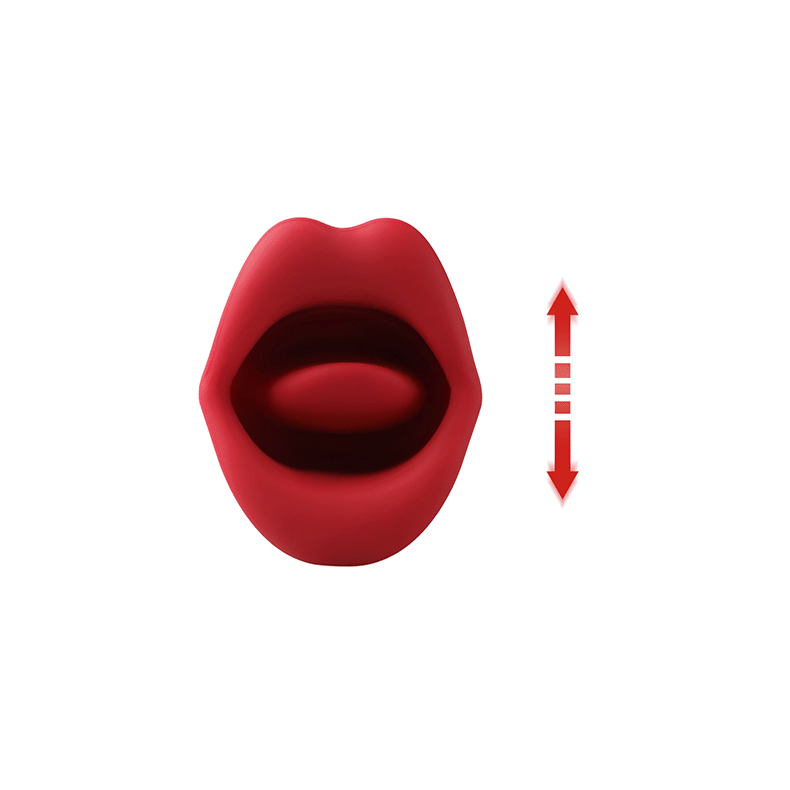 Big Mouth-Stimulator med Slikketunge Vibrator