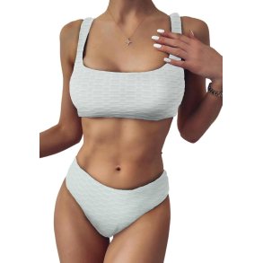 Skulpterede Ribbet Bikini 