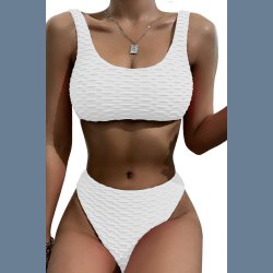 Skulpterede Ribbet Bikini 