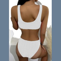 Skulpterede Ribbet Bikini 