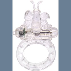 Sort sommerfugl penisring