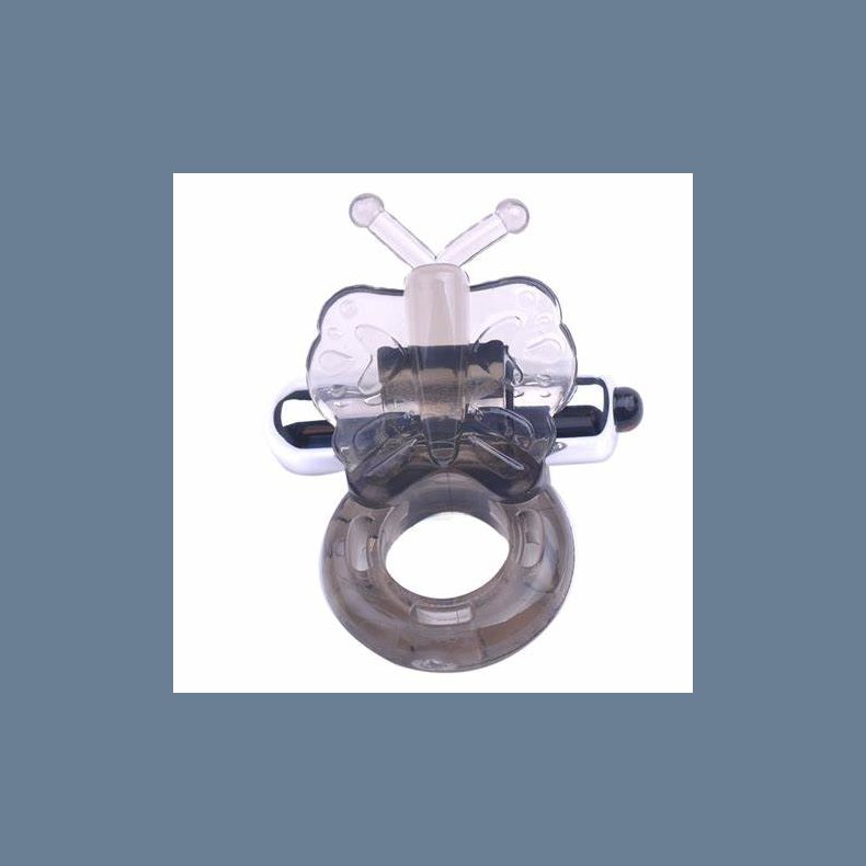 Sort sommerfugl penisring