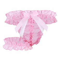 Ruflet Trusser med Strmpebnd