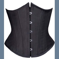 Underbust 26Srl Stiver Korset Sort