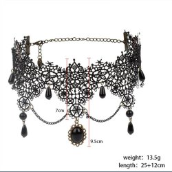 Gothic Sort Halssmykke