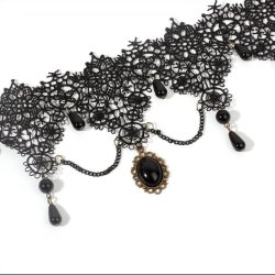 Gothic Sort Halssmykke
