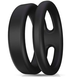 Silikone Dobbelt Penisring 