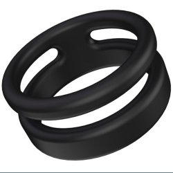 Silikone Dobbelt Penisring 