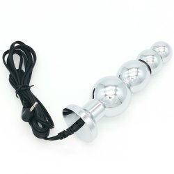 Metal Electric Shock Butt Plug - J