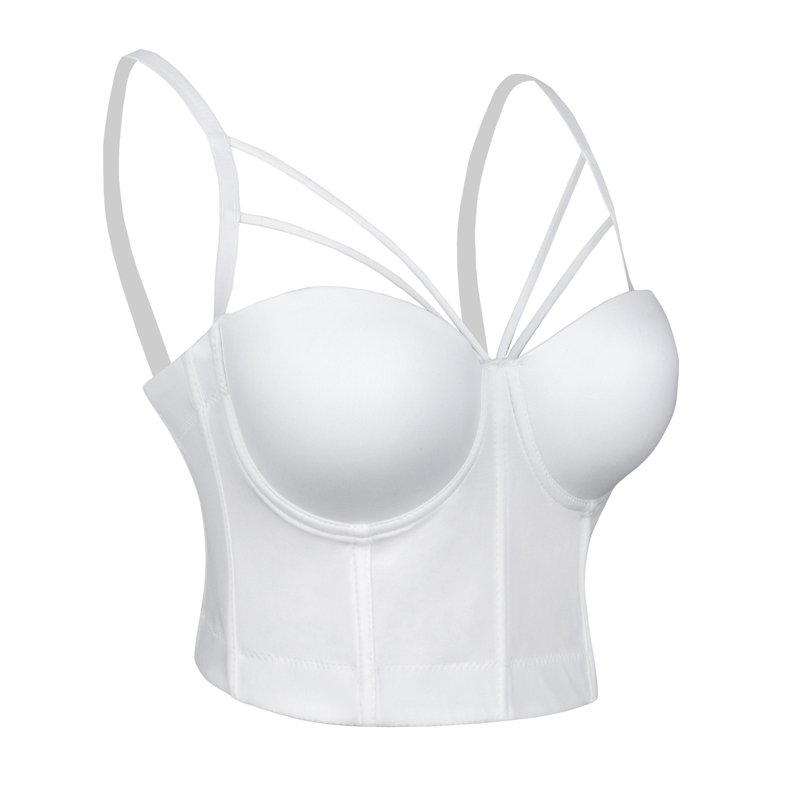 Hvid Bustier Top