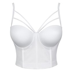 Hvid Bustier Top