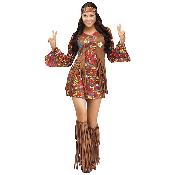 Hippie Dame Kostume - Kostumer Damer Fie's Kostumer og udklædning