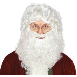 Julemandsskg Langt Hvidt