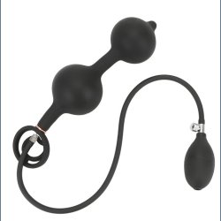 Dobbelt Rullende Kugle Oppustelig Anal Prop 