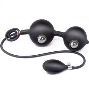 Dobbelt Rullende Kugle Oppustelig Anal Prop 