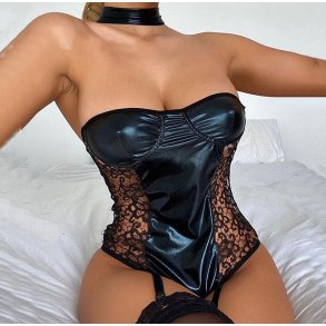 Bodysuit Wet-look PU