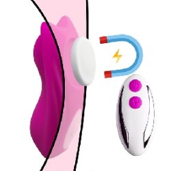 Fjernbetjening 7-trins Vibrator med Magnet (hold p� undert�j) 