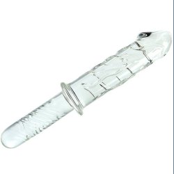 Stor Glas Dildo med Hndtag 