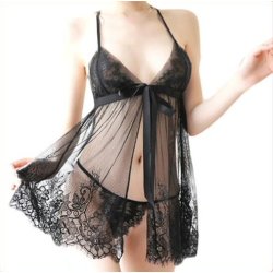 Sort Blonde Natkjole 