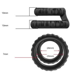Silicone Dobbelt Penis Ring