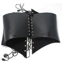 Sort PVC Fetish Korset