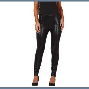 Sort Metallic Leggins