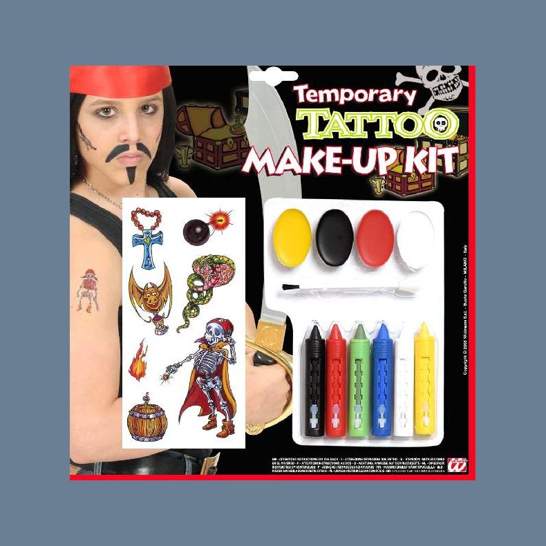 Tattoo make up s&aelig;t, 11 dele