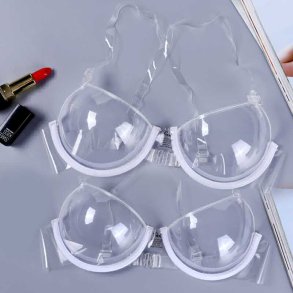 Gennemsigtig Plastik BH