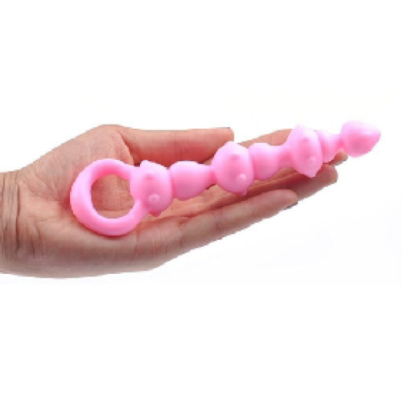 Pink Silicone Anal Beads I