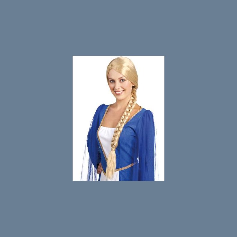 Paryk lang blond fletning Catherine