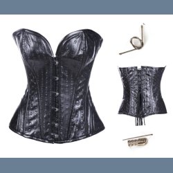 Stropls sort kunst lder korset med kranie print.