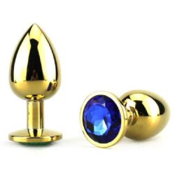 Stor Anal Butt Plug - Guld