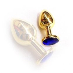 Stor Anal Butt Plug - Guld