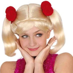 Paryk Lollipop Blond m. Rottehaler