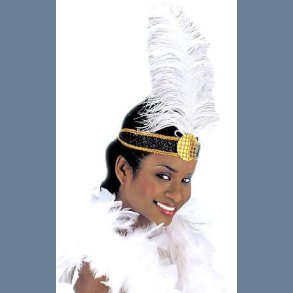 Charleston Pandebnd med Fjer