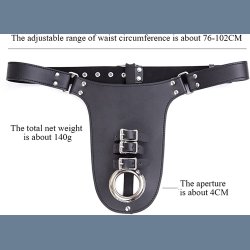 Sort Mand Chastity Belt