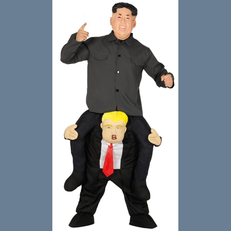 President Donal Trump og Kim Jong-un Kostume