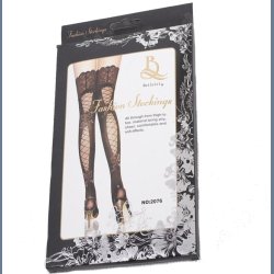 Selvsiddende Sorte Strmper