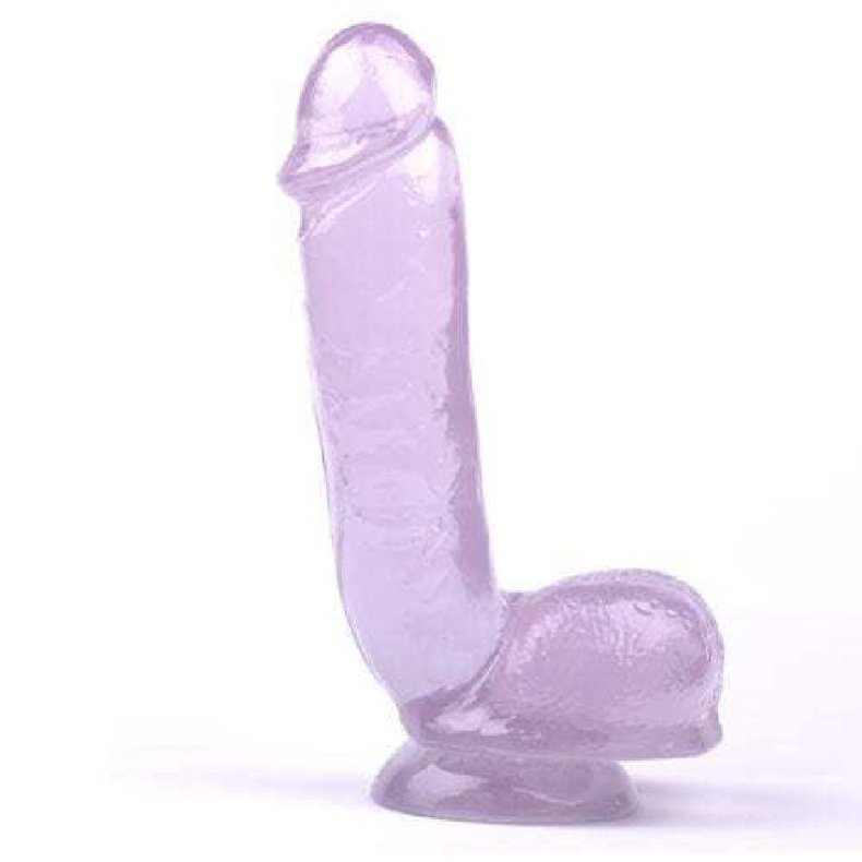 Realistisk Transparent Dildo med Sugekop