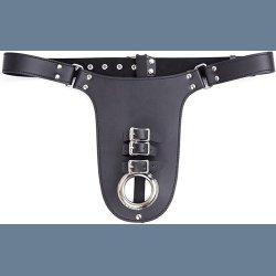 Sort Mand Chastity Belt