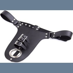 Sort Mand Chastity Belt
