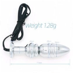 Metal Electric Shock Butt Plug - m