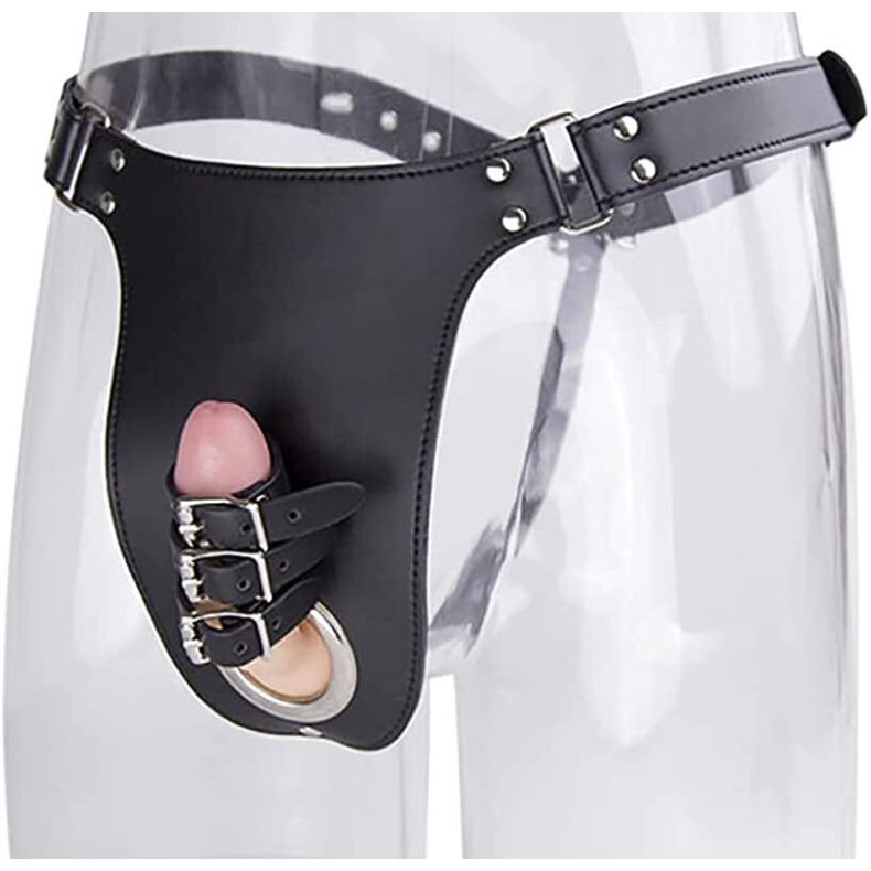 Sort Mand Chastity Belt