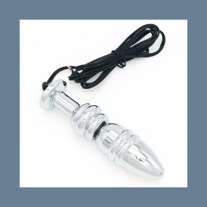 Metal Electric Shock Butt Plug - m