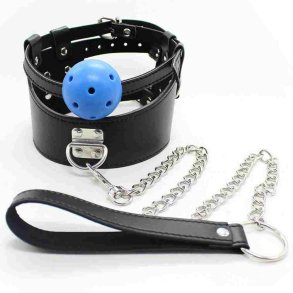 Bold Gag St Sexlegetj med Halsbnd