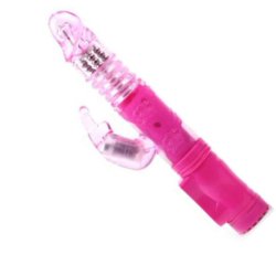Pink Farvet Stor Rabbit Vibrator