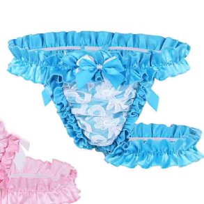 Ruflet Trusser med Strmpebnd