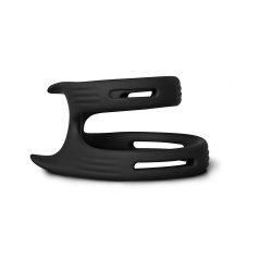 Sort Silikone Dobbelt Penis Ringe